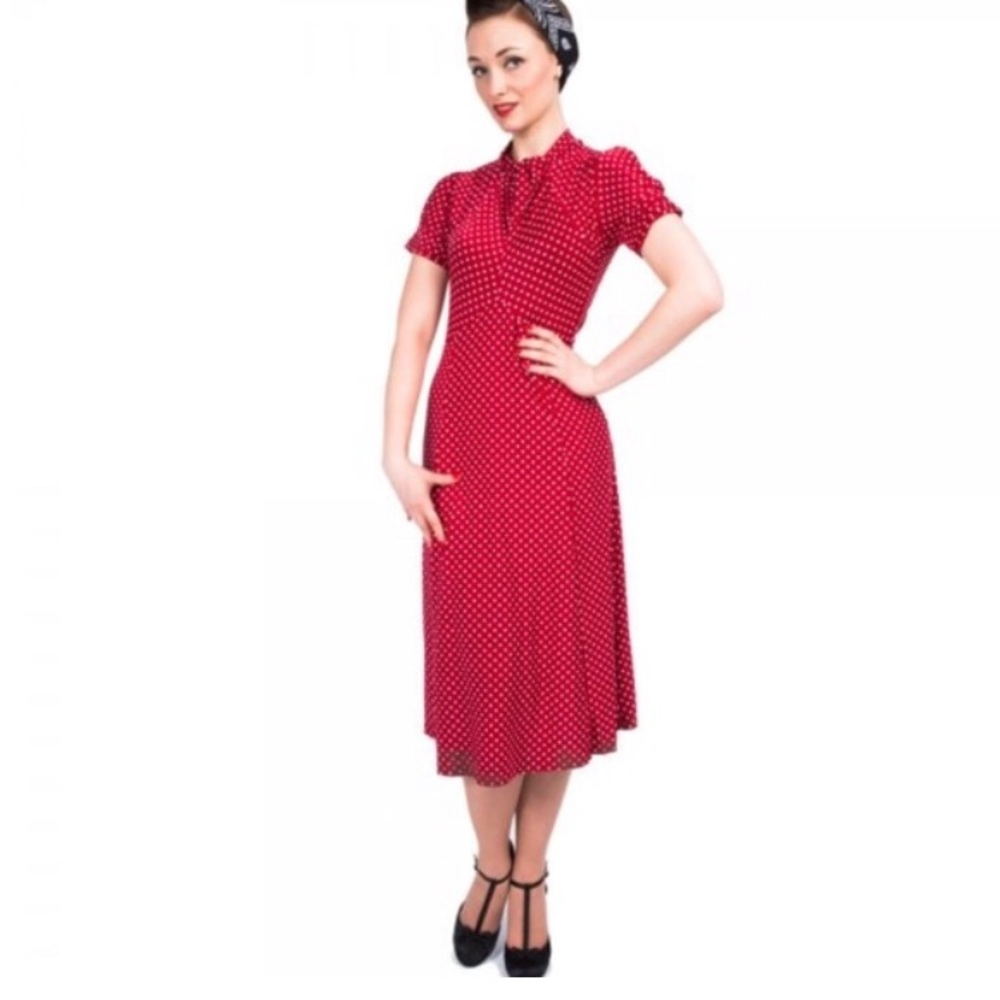 Lindy Bop Red Polka Dot Dress